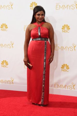 Mindy Kaling in Kenzo - Emmys 2014 red carpet photos.jpg